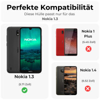 NOKIA 1.3 Hülle Handy Tasche Outdoor Case Back Cover...