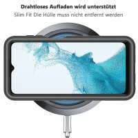 Panzer Hülle Handy Tasche 360 Grad TPU vollschutz mit Integriertem Displayschutz Samsung Galaxy A23 5G