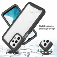 Panzer Hülle Handy Tasche 360 Grad TPU vollschutz mit Integriertem Displayschutz Samsung Galaxy A23 5G