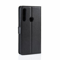 Handy Tasche Huawei Handyhülle Cover Case Klapp Schutz Hülle Etui Wallet Bumper Huawei P Smart Z Schwarz