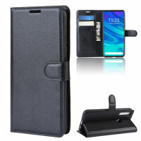 Handy Tasche Huawei Handyhülle Cover Case Klapp Schutz Hülle Etui Wallet Bumper Huawei P Smart Z Schwarz