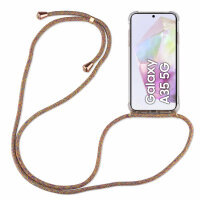 Handykette für Samsung Galaxy A35 Handyhülle mit Band Case Hülle mit Kordel Hand Rainbow