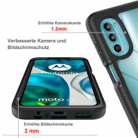 Panzer Hülle Handy Tasche 360 Grad TPU vollschutz mit Integriertem Displayschutz Motorola Moto G52 / G82