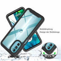 Panzer Hülle Handy Tasche 360 Grad TPU vollschutz mit Integriertem Displayschutz Motorola Moto G52 / G82
