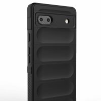 Hülle für Google Pixel 6A Handyhülle Handy Tasche Back Cover Bumper TPU Case Schwarz