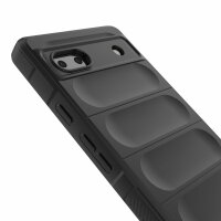 Hülle für Google Pixel 6A Handyhülle Handy Tasche Back Cover Bumper TPU Case Schwarz