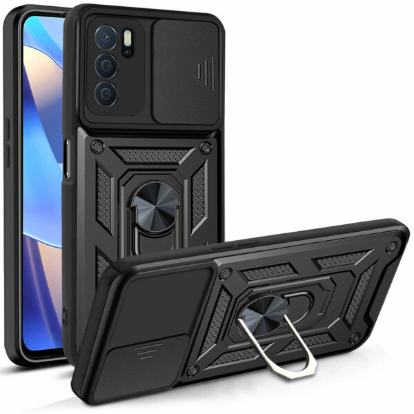 Oppo A16 Handyhülle Handy Tasche Hülle Outdoor Case Back TPU Silikon Bumper