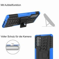 Handy Tasche für SAMSUNG Galaxy Hülle Handyhülle Schutzhülle Outdoor Case Schale Note20 N980 / Note20 5G N981 Blau
