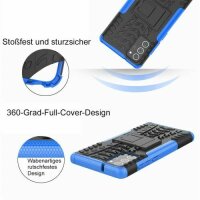 Handy Tasche für SAMSUNG Galaxy Hülle Handyhülle Schutzhülle Outdoor Case Schale Note20 N980 / Note20 5G N981 Blau