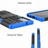 Handy Tasche für SAMSUNG Galaxy Hülle Handyhülle Schutzhülle Outdoor Case Schale Note20 N980 / Note20 5G N981 Blau