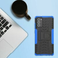 Handy Tasche für SAMSUNG Galaxy Hülle Handyhülle Schutzhülle Outdoor Case Schale Note20 N980 / Note20 5G N981 Blau
