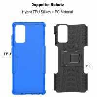 Handy Tasche für SAMSUNG Galaxy Hülle Handyhülle Schutzhülle Outdoor Case Schale Note20 N980 / Note20 5G N981 Blau