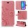 Huawei Handy Tasche Handyhülle Schutz Hülle Blumen Flip Cover Buch Case Etui Huawei P Smart 2019 / Honor 10 Lite Rosa