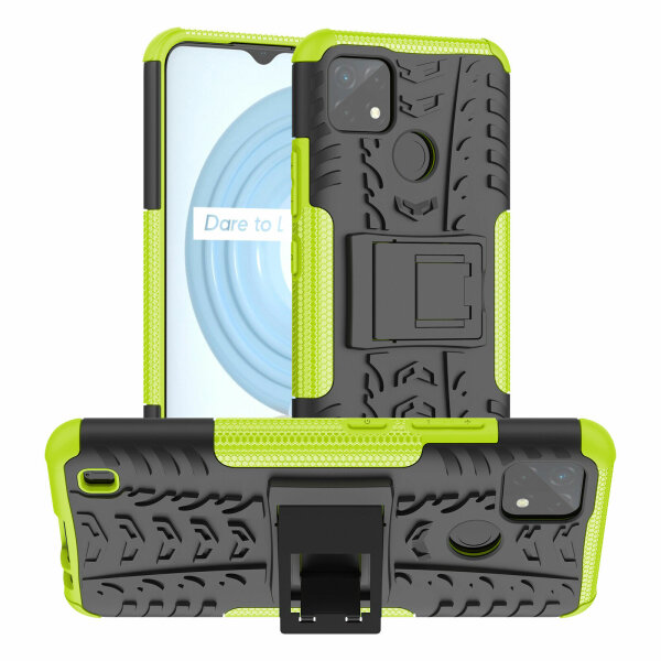 Realme C21Y / C25Y, Hülle Schutzhülle Handy Tasche Outdoor Case Cover Bumper TPU