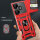 Outdoor Panzer Hülle Xiaomi Redmi 13 /Poco M6 Handyhülle Kameraschutz Ringhalter Rot