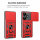 Outdoor Panzer Hülle Xiaomi Redmi 13 /Poco M6 Handyhülle Kameraschutz Ringhalter Rot