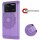 Handyhülle Hülle für Xiaomi POCO M4 Pro 4G, Handy Tasche Schutz Flip Case Schale Lila