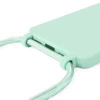Handykette für Samsung Hanyhülle mit Band Hülle mit Kodel Smartphone Halskette Galaxy S24 Ultra Mintgrün