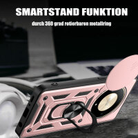 Outdoor Panzer Hülle Honor Magic 6 Lite Handyhülle Slide Kameraschutz Ringhalter Rosegold