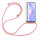 Xiaomi Hülle mit Band Schutzhülle Handykette Silikon Handy Tasche mit Schnur Neu Xiaomi Redmi Note 9 Rosa