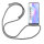 Xiaomi Hülle mit Band Schutzhülle Handykette Silikon Handy Tasche mit Schnur Neu Xiaomi Mi 11 Grau