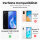 Handy Hülle mit Band Schutzhülle Handykette Seil Silikon Handy Tasche mit Schnur Huawei P40 Lite 5G Grau