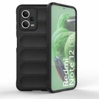 Hülle für Xiaomi Handyhülle Outdoor Case Handy Tasche Silikon Back Cover Bumper Schwarz Poco X5 / Redmi Note 12 5G