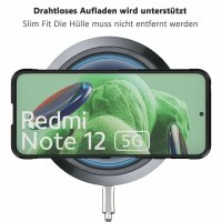 Hülle für Xiaomi Handyhülle Outdoor Case Handy Tasche Silikon Back Cover Bumper Schwarz Poco X5 / Redmi Note 12 5G