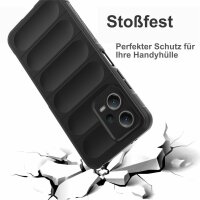 Hülle für Xiaomi Handyhülle Outdoor Case Handy Tasche Silikon Back Cover Bumper Schwarz Poco X5 / Redmi Note 12 5G