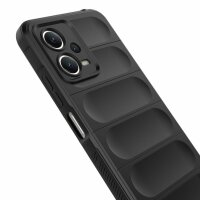 Hülle für Xiaomi Handyhülle Outdoor Case Handy Tasche Silikon Back Cover Bumper Schwarz Poco X5 / Redmi Note 12 5G