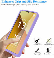 360° Grad Hülle Xiaomi Redmi Note 13 5G vollschutz Integriertem Displayschutz Lila
