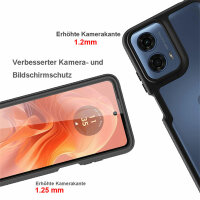 Motorola Moto G04/G24/E14 Hülle 360 Grad Handyhülle Integriertem Displayschutz