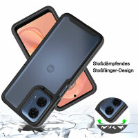 Motorola Moto G04/G24/E14 Hülle 360 Grad Handyhülle Integriertem Displayschutz