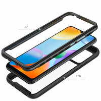 Panzer Hülle Handy Tasche 360 Grad TPU vollschutz mit Integriertem Displayschutz Xiaomi Redmi 10C