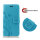 Huawei Hülle Handy Tasche Handyhülle Wallet Case Schutzhülle Blumen Mappe Etui  Huawei P-Smart 2021 Blau