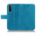 Huawei Hülle Handy Tasche Handyhülle Wallet Case Schutzhülle Blumen Mappe Etui  Huawei P-Smart 2021 Blau
