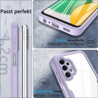 360° Grad Hülle für Samsung Galaxy A13 4G vollschutz Integriertem Displayschutz Rosa