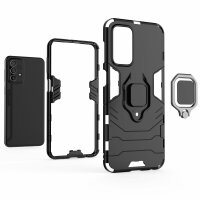 betterfon Ring Case Samsung A23 5G Hülle Handyhülle Stoßfest 360° Drehbarer Ring Schwarz