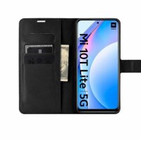 Xiaomi, Handy Tasche Handyhülle Schutzhülle Hülle Flipcase Klapphülle Etui Case Xiaomi Mi 10T Lite Schwarz