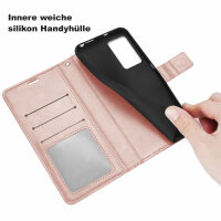 Hülle für Xiaomi 13 Lite Handyhülle Handy Tasche Klapphülle Wallet Case Etui Rosegold