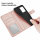 Hülle für Xiaomi 13 Lite Handyhülle Handy Tasche Klapphülle Wallet Case Etui Rosegold