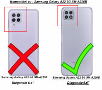 Hülle für Samsung Galaxy A22 5G, Schutzhülle Handy Tasche Ring Case Silikon TPU Türkis