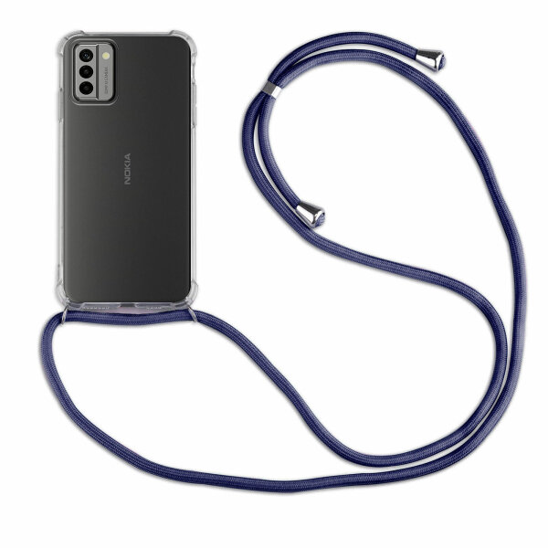 Handykette für Nokia G22 Handyhülle mit Band Umhängehülle mit Band Hülle Cover  Blau