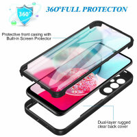 Handy Tasche für Samsung Galaxy A34 5G 360° Grad Handyhülle mit Displayschutz