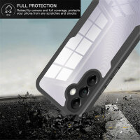 Handy Tasche für Samsung Galaxy A34 5G 360° Grad Handyhülle mit Displayschutz
