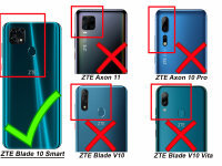 ZTE Handy Tasche Flip Cover Case Buch Klapp Schutz Hülle Etui Wallet Buchtasche ZTE Blade A7 Vita Rot