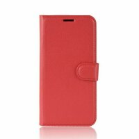 ZTE Handy Tasche Flip Cover Case Buch Klapp Schutz Hülle Etui Wallet Buchtasche ZTE Blade A7 Vita Rot