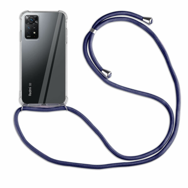 betterfon Handykette für Xiaomi Redmi Note 11 Pro 4G/5G Handyhülle mit Band  Blau
