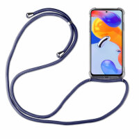 betterfon Handykette für Xiaomi Redmi Note 11 Pro 4G/5G Handyhülle mit Band  Blau