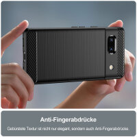 Google Pixel 7A Carbon Hülle Outdoor Case Back Cover Handy Tasche Handyhülle